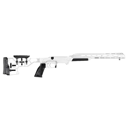 MDT ESS Short Action Chassis for Tikka T3 Rifle Right Hand White