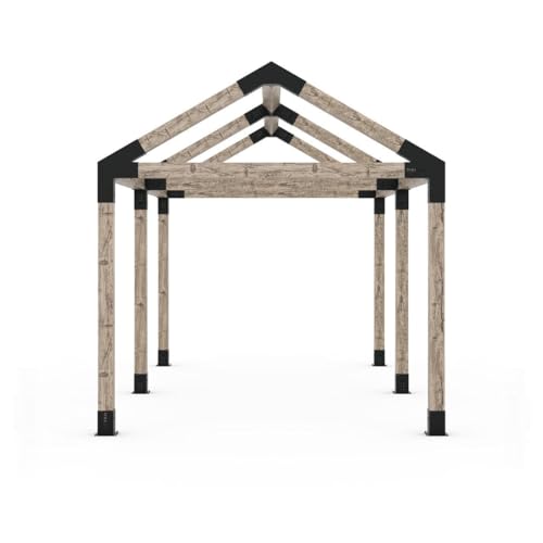 TOJAGRID Grid 30 Double Pergola Kit for 6x6 Wood Posts