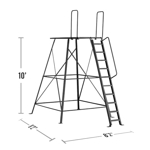Hawk Double Hunting Box Blind with 10ft Elite Tower Multi