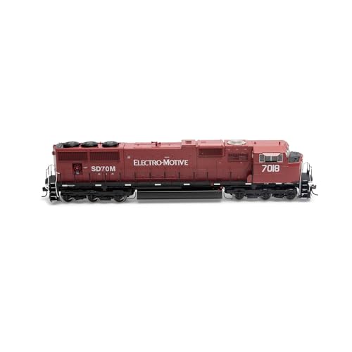 Athearn HO SD70M Locomotive w/DCC & Sound EMDX Maroon/Black #7018