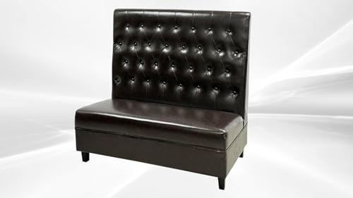 Elite Kitchen Supply Commercial Button Style Booth Black