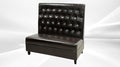 Elite Kitchen Supply Commercial Button Style Booth Black