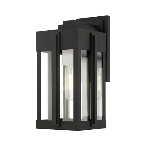 Livex Lexington 1 Light Outdoor Wall Lantern Black