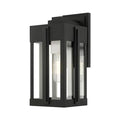 Bailey Street Home 1 Light Outdoor Wall Lantern Art Deco Black 6.5" x 13.25