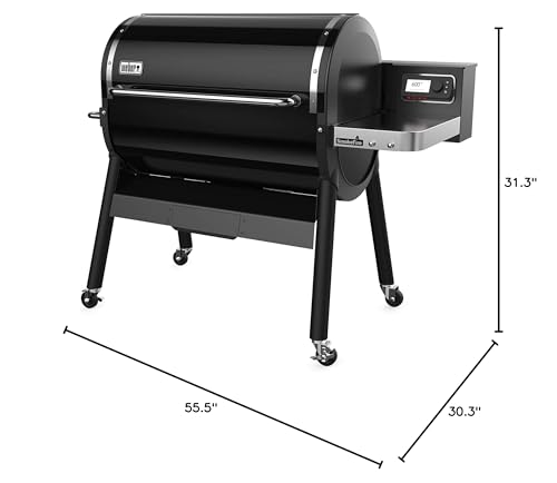 Weber SmokeFire EX6 (2nd Gen) Wood Fired Pellet Grill Black