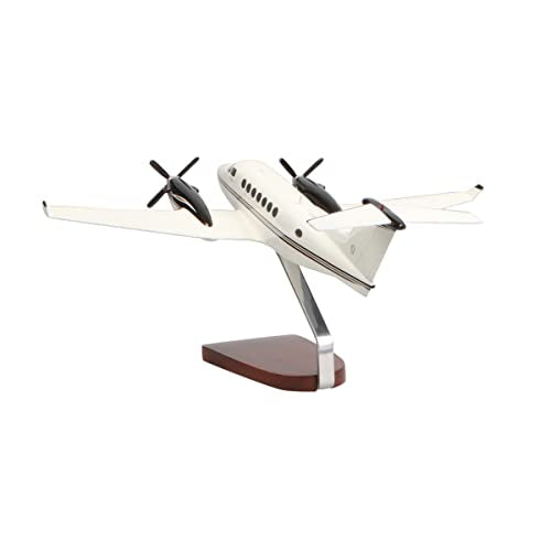 High Flying Models Beechcraft King Air B-350 Mahogany Sculpture Multicolor