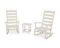 Polywood Shaker Rocking Chair Set Sand