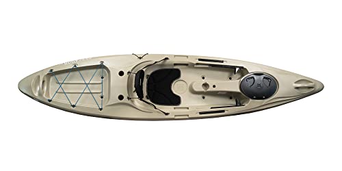 Perception Kayaks Pescador 12 Sit on Top Fishing Kayak Fossil Tan