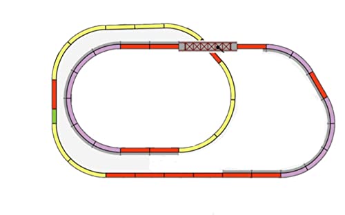 Rokuhan Layout Plan O Complete Track Set 42.5" x 23.2