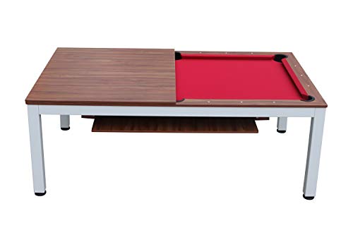 Playcraft Glacier 7 Pool Table with Dining Top White