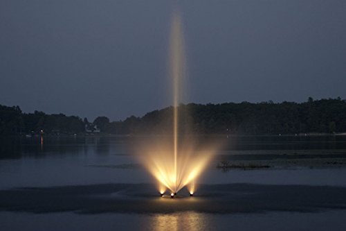 Fawn Lake Fountains 1HP Floating Pond and Lake Fountain Black
