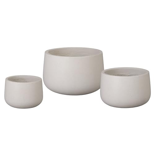Emissary Terrazzo Planters Set of 3 25.5in L x 16.5in H Terrazzo White