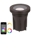 WAC Lighting LED Colorscaping Smart App Controllable RGBWW 3in Inground 23W Light Brass Coated in Bronze