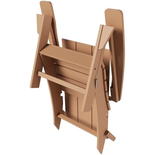Costaelm Palms 12-Piece Modern Poly Folding Adirondack Chair Set with Ottoman and Side Table