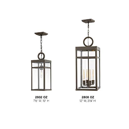 Hinkley Porter Collection Medium Hanging Lantern 120V Oil Rubbed Bronze