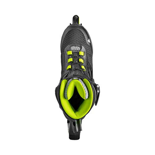 Rollerblade Macroblade 84 BOA Adult Fitness Inline Skates Black/Lime