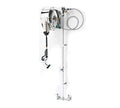 Krowne Enclosed Stainless Steel Hose Reel Assembly, 8" Center Faucet, Model 24-502
