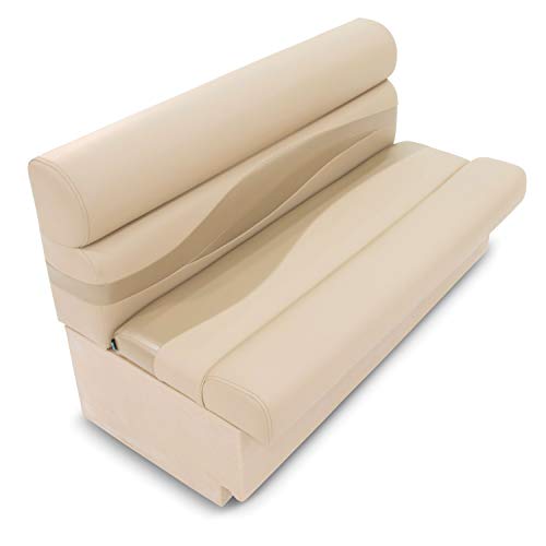 TaylorMade 50" Pontoon Boat Bench Seat with Storage Beige