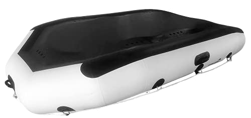 Inflatable Sport Boats 12ft White Water River Raft - 1.2mm Reinforced PVC, White