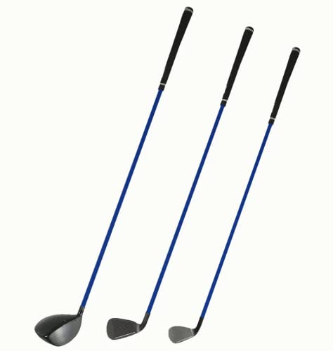 Lag Shot Golf XL Triple Threat Combo Trainer (Right Handed) Navy Blue Shaft