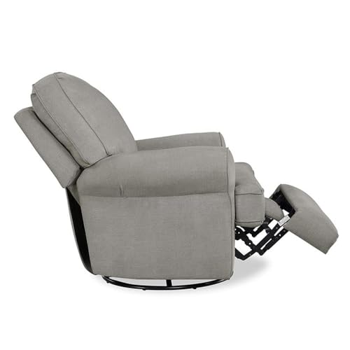 Rosebery Kids Traditional Swivel Gliding Nursery Recliner Gray