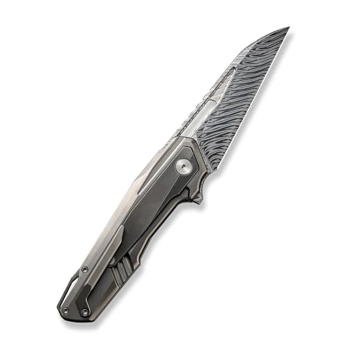 WE Maciej Torbé WE23012B-DS1 Polished Bead Blasted Titanium Handle with Gray Inlay Black