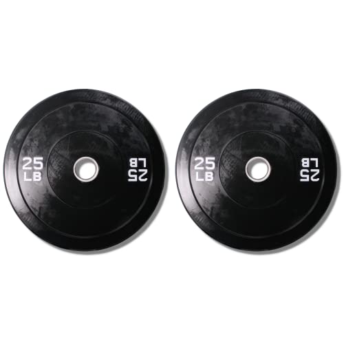 Ader Solid Black Rubber Bumper Olympic Plates Set 370LB Set