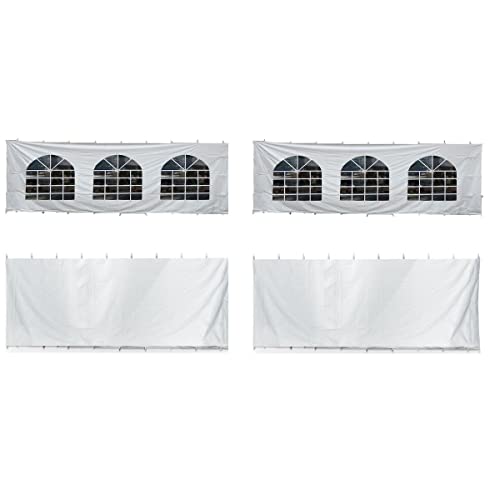 TentandTable 30' x 30' Premium Blockout Sidewall Kit White