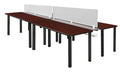 212 Main Kee Double Benching System with Privacy Divider Multicoloured