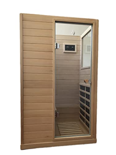 HFYee Infrared Sauna Box Hemlock Single Person Natural