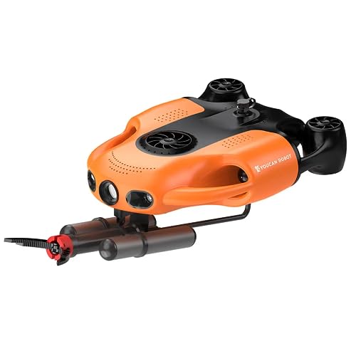 Camoro BW Space Pro Max Underwater Drone with Gripper Claw & 4K Camera Orange-100M