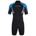 Henderson Mens Thermoprene Pro Back Zip Shorty Wetsuit Black/Blue