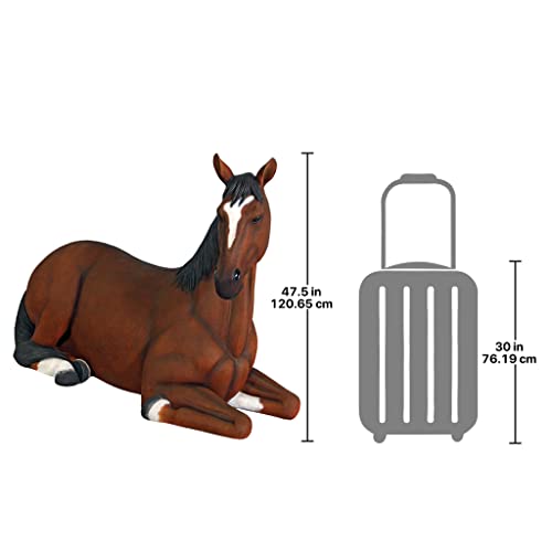 Design Toscano Resting Life Size Quarter Horse Filly Statue Full Color