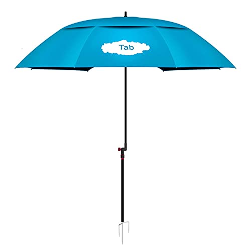 BEYSG Large Fishing Umbrella Parasol Blå
