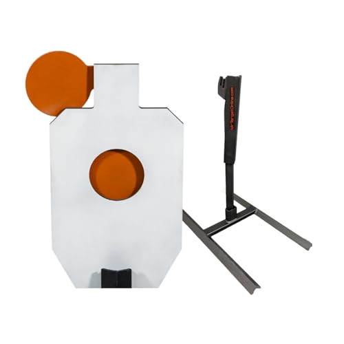 Mr Target AR500 Steel Hostage Target 12" x 20" Reactive Bullseye Shooting Target