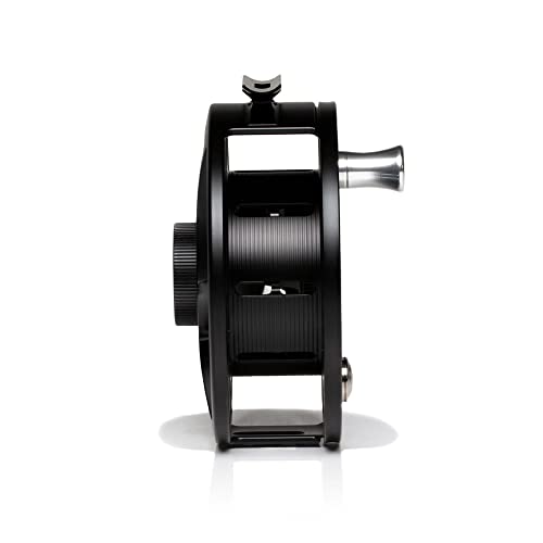 Hatch Outdoors Iconic Plus Large Arbor Fly Reel Black/Silver