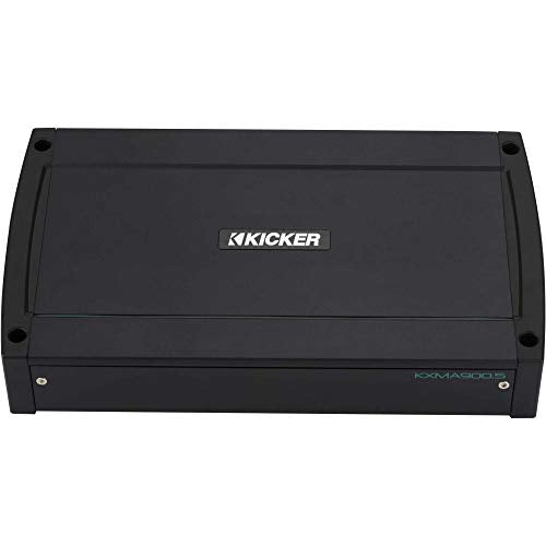 KICKER 10-Inch Loaded Premium Marine Sub Enclosure Bundle with 48KXMA9005 Marine Amp and LED Remote