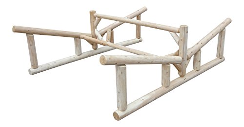 Log Kayak Rack 2-Place Canoe & Kayak Storage Rack Natural