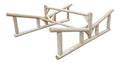 Log Kayak Rack 2-Place Canoe & Kayak Storage Rack Natural