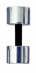 Ader Sporting Goods Chrome Dumbbell Pair Black Grip 5-50LB