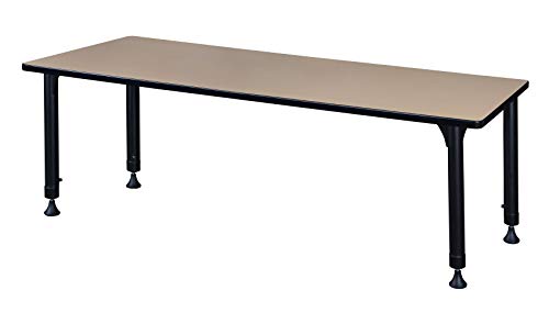 Regency Kitt Height Adjustable Classroom Table 60" x 30" Ivory