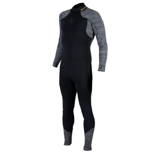 Aqua Lung Aquaflex 3mm Wetsuit Men XLarge Black Gray Orange