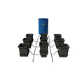 AutoPot 9 Pot System with 3.9 Gallon Pots and 25 Gallon FlexiTank Indoor Black