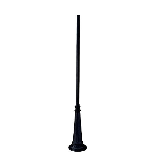 Acclaim Lighting Fluted Outdoor Post Light, 10", Matte Black