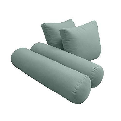 Prolinemax Full Size 5PC Outdoor Daybed Cushion Set with Bolster Pillow Green