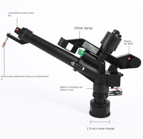 WOVSTNOV 50Pcs 1.5 Inch Adjustable Plastic Watering Spray Gun