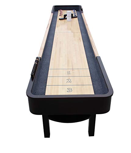 Hathaway Merlot 12' Shuffleboard Table Espresso Natural
