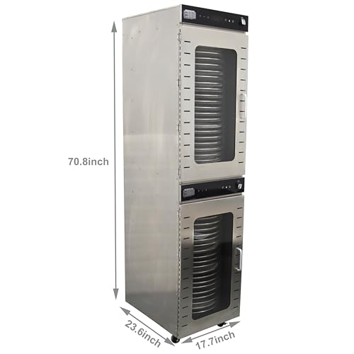 TECHTONGDA Commercial 40 Layers Food Dehydrator Rotary Dryer Stainless Steel
