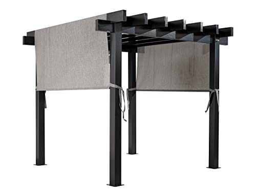 Sojag Yamba 10' x 10' Weather-Resistant Aluminum Pergola Gazebo Black
