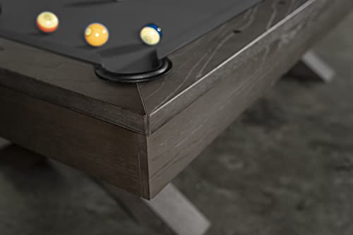 Empire USA Manhattan Slate Pool Table W/ Premium Billiard Accessories Charcoal
